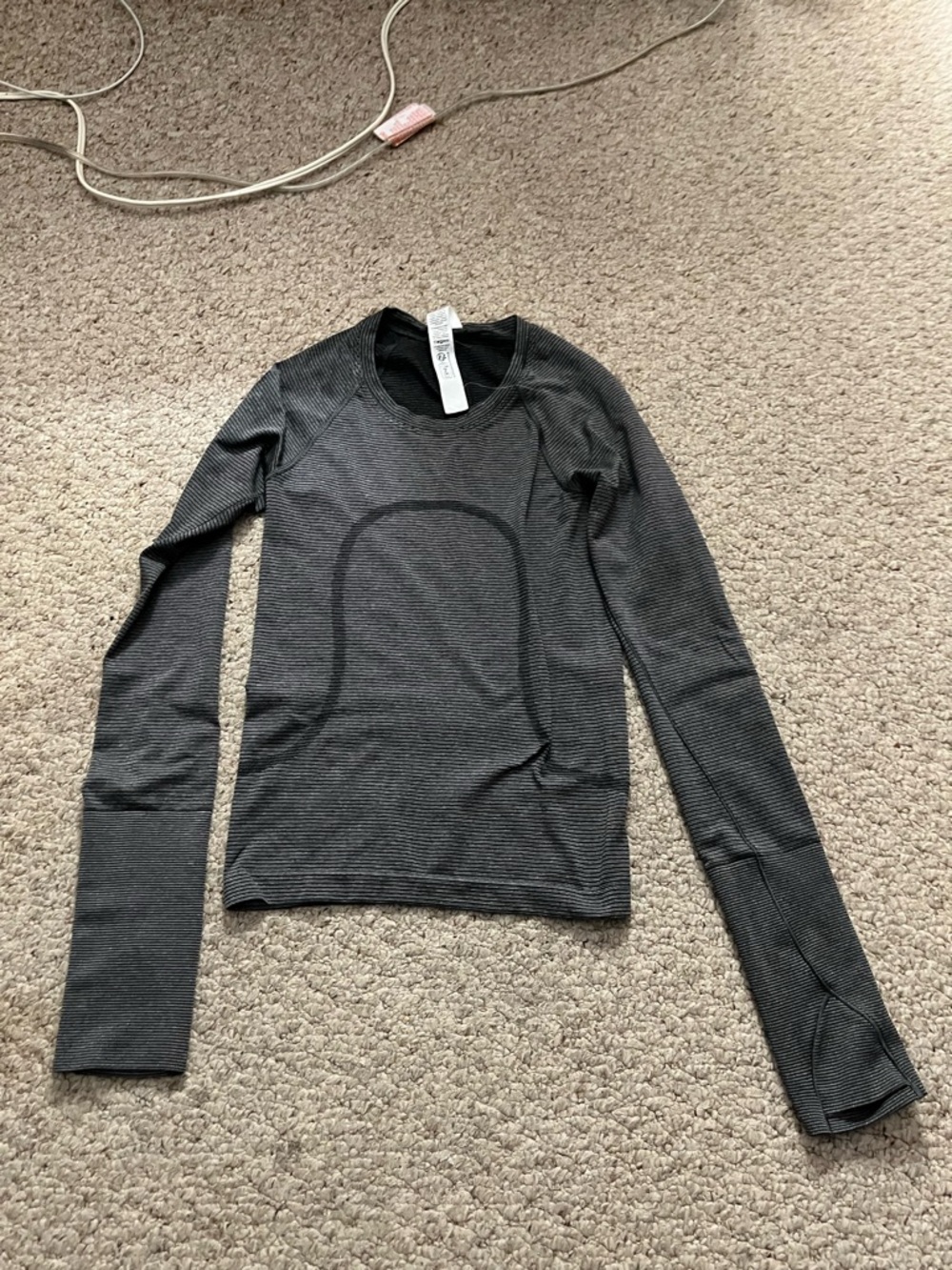 lululemon athletica Black Heathered Tank Top